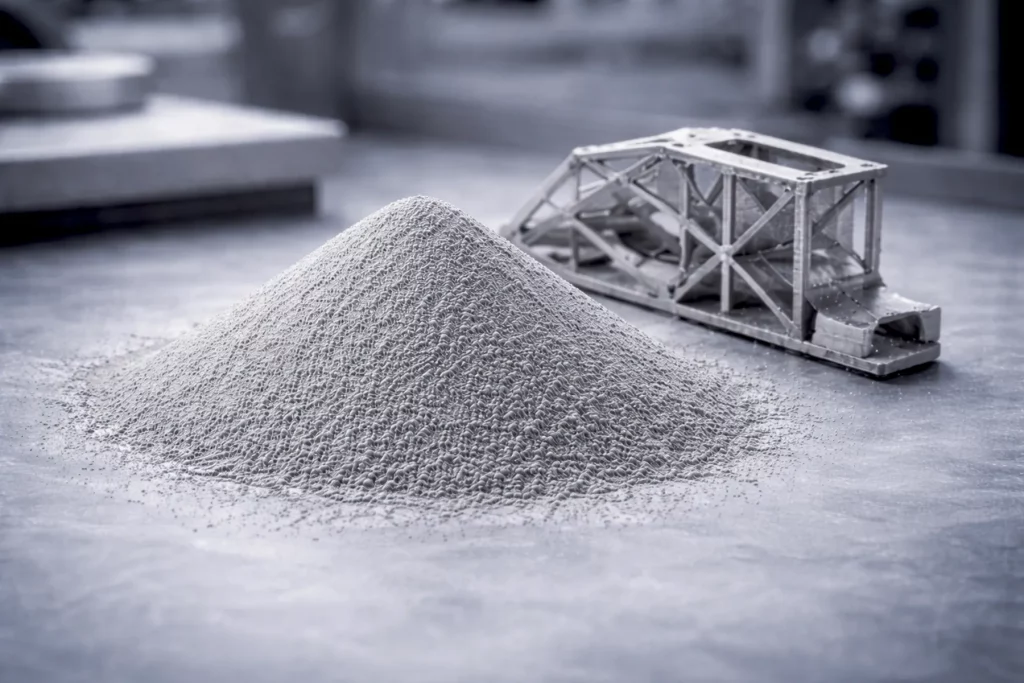 Aluminium-Pulver AlSi10Mg (3.2381) für Metall-3D-Druck mit Leichtbauteil