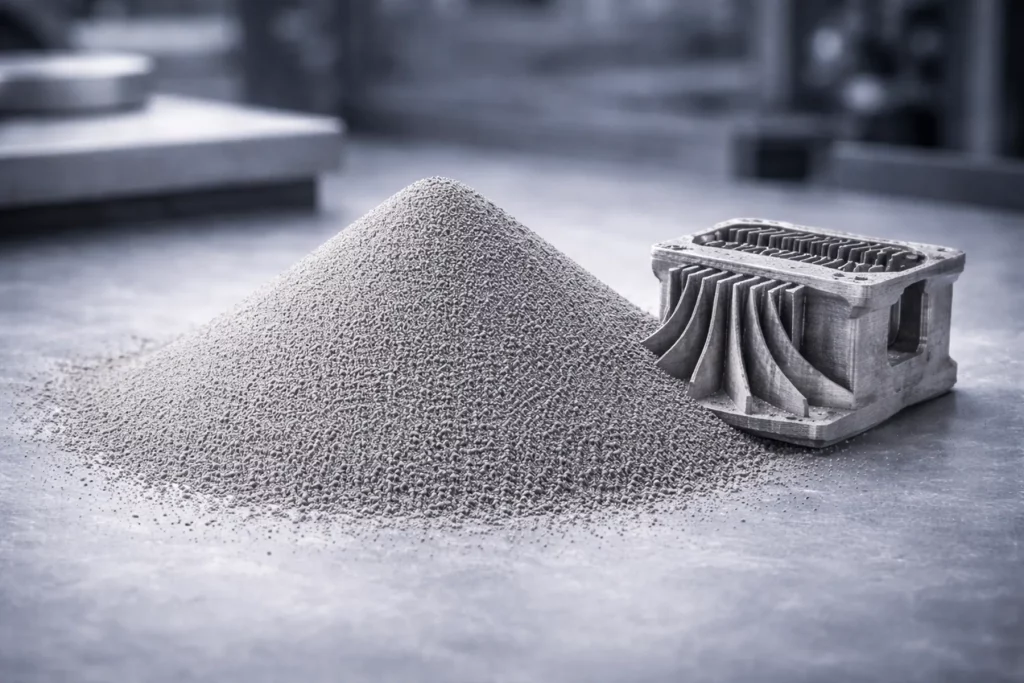 Inconel IN718 Metallpulver für 3D-Druck mit Bauteil für Hochtemperaturanwendungen
